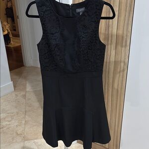 The Limited Black Sleeveless Crew Neck Sheath Mini Dress